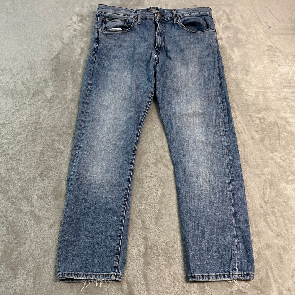 Polo Ralph Lauren Hampton Relaxed Straight Jeans Mens 35x30 Blue Medium Wash